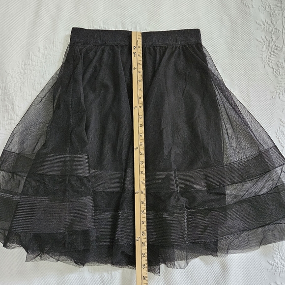Milly skirt black netting tulle overlay 50s pin up style party formal size 10 - Picture 7 of 9